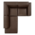 Modway Restore 3-Piece Vegan Leather Modular L-Shaped Sectional Sofa - EEI-7420