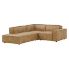 Modway Restore 3-Piece Vegan Leather Modular L-Shaped Sectional Sofa - EEI-7420
