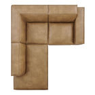 Modway Restore 3-Piece Vegan Leather Modular L-Shaped Sectional Sofa - EEI-7420