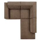 Modway Restore 3-Piece Performance Fabric Upholstered Modular L-Shaped Sectional Sofa - EEI-7421