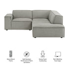 Modway Restore 3-Piece Performance Fabric Upholstered Modular L-Shaped Sectional Sofa - EEI-7421