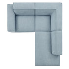 Modway Restore 3-Piece Performance Fabric Upholstered Modular L-Shaped Sectional Sofa - EEI-7421