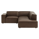 Modway Restore 3-Piece Vegan Leather Modular L-Shaped Sectional Sofa - EEI-7422