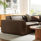 Modway Restore 3-Piece Vegan Leather Modular L-Shaped Sectional Sofa - EEI-7422