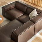 Modway Restore 3-Piece Vegan Leather Modular L-Shaped Sectional Sofa - EEI-7422