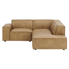 Modway Restore 3-Piece Vegan Leather Modular L-Shaped Sectional Sofa - EEI-7422
