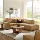Modway Restore 3-Piece Vegan Leather Modular L-Shaped Sectional Sofa - EEI-7422