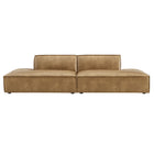 Modway Restore 2-Piece Vegan Leather Modular Loveseat - EEI-7424