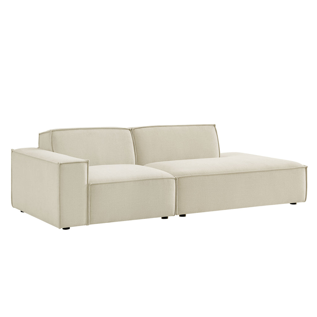 Modway Restore 2-Piece Performance Fabric Upholstered Modular Loveseat - EEI-7425