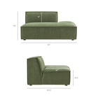 Modway Restore 2-Piece Performance Fabric Upholstered Modular Loveseat - EEI-7425