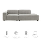 Modway Restore 2-Piece Performance Fabric Upholstered Modular Loveseat - EEI-7425