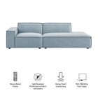 Modway Restore 2-Piece Performance Fabric Upholstered Modular Loveseat - EEI-7425