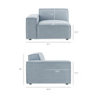 Modway Restore 2-Piece Performance Fabric Upholstered Modular Loveseat - EEI-7425