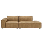 Modway Restore 2-Piece Vegan Leather Modular Loveseat - EEI-7426