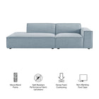 Modway Restore 2-Piece Performance Fabric Upholstered Modular Loveseat - EEI-7427