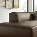 Modway Restore 2-Piece Vegan Leather Modular Loveseat - EEI-7428