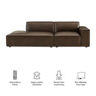Modway Restore 2-Piece Vegan Leather Modular Loveseat - EEI-7428