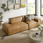 Modway Restore 2-Piece Vegan Leather Modular Loveseat - EEI-7429