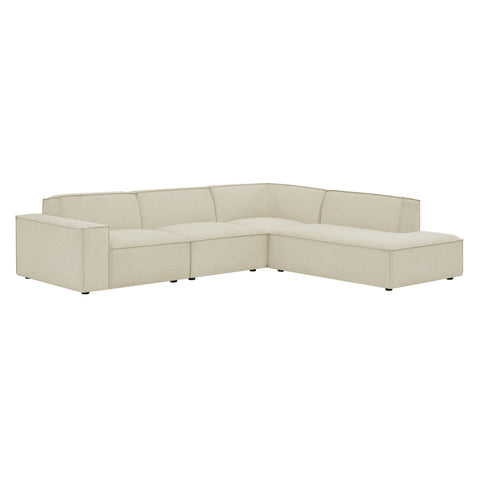 Modway Restore 4-Piece Performance Fabric Upholstered Modular L-Shaped Sofa - EEI-7429