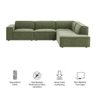 Modway Restore 4-Piece Performance Fabric Upholstered Modular L-Shaped Sofa - EEI-7429
