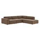 Modway Restore 4-Piece Performance Fabric Upholstered Modular L-Shaped Sofa - EEI-7429
