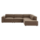Modway Restore 4-Piece Performance Fabric Upholstered Modular L-Shaped Sofa - EEI-7429