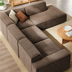 Modway Restore 4-Piece Performance Fabric Upholstered Modular L-Shaped Sofa - EEI-7429