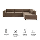 Modway Restore 4-Piece Performance Fabric Upholstered Modular L-Shaped Sofa - EEI-7429