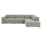 Modway Restore 4-Piece Performance Fabric Upholstered Modular L-Shaped Sofa - EEI-7429