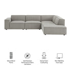 Modway Restore 4-Piece Performance Fabric Upholstered Modular L-Shaped Sofa - EEI-7429