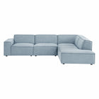 Modway Restore 4-Piece Performance Fabric Upholstered Modular L-Shaped Sofa - EEI-7429
