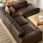 Modway Restore 4-Piece Vegan Leather Modular L-Shaped Sofa - EEI-7430