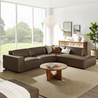 Modway Restore 4-Piece Vegan Leather Modular L-Shaped Sofa - EEI-7430
