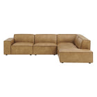Modway Restore 4-Piece Vegan Leather Modular L-Shaped Sofa - EEI-7430