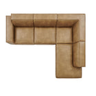 Modway Restore 4-Piece Vegan Leather Modular L-Shaped Sofa - EEI-7430