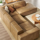 Modway Restore 4-Piece Vegan Leather Modular L-Shaped Sofa - EEI-7430
