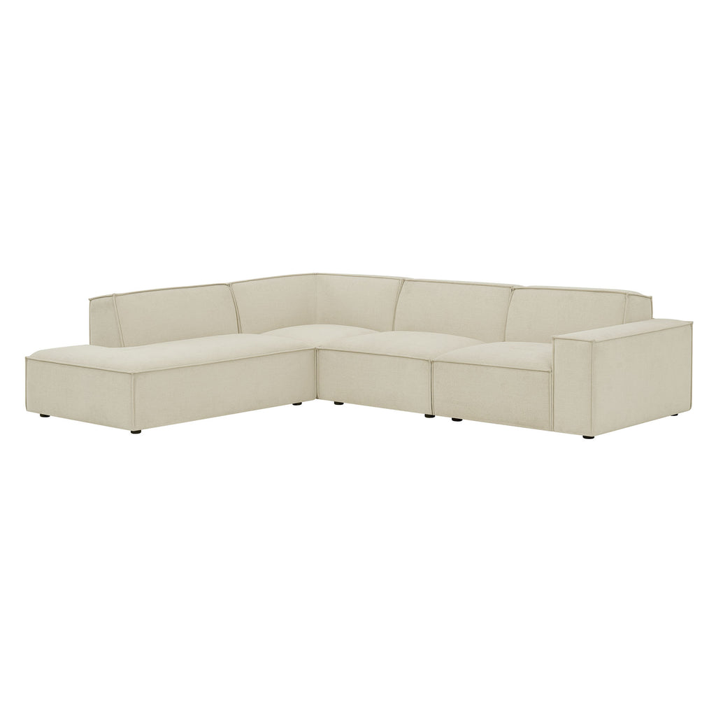 Modway Restore 4-Piece Performance Fabric Upholstered Modular L-Shaped Sofa - EEI-7431