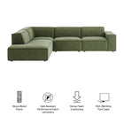 Modway Restore 4-Piece Performance Fabric Upholstered Modular L-Shaped Sofa - EEI-7431