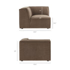Modway Restore 4-Piece Performance Fabric Upholstered Modular L-Shaped Sofa - EEI-7431