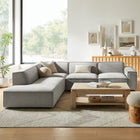 Modway Restore 4-Piece Performance Fabric Upholstered Modular L-Shaped Sofa - EEI-7431