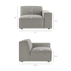 Modway Restore 4-Piece Performance Fabric Upholstered Modular L-Shaped Sofa - EEI-7431