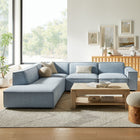 Modway Restore 4-Piece Performance Fabric Upholstered Modular L-Shaped Sofa - EEI-7431