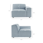 Modway Restore 4-Piece Performance Fabric Upholstered Modular L-Shaped Sofa - EEI-7431