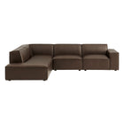Modway Restore 4-Piece Vegan Leather Modular L-Shaped Sofa - EEI-7432