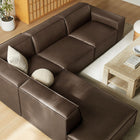 Modway Restore 4-Piece Vegan Leather Modular L-Shaped Sofa - EEI-7432