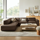 Modway Restore 4-Piece Vegan Leather Modular L-Shaped Sofa - EEI-7432