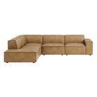 Modway Restore 4-Piece Vegan Leather Modular L-Shaped Sofa - EEI-7432