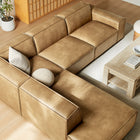 Modway Restore 4-Piece Vegan Leather Modular L-Shaped Sofa - EEI-7432