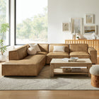 Modway Restore 4-Piece Vegan Leather Modular L-Shaped Sofa - EEI-7432