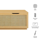 Modway Soma 47" Rattan Storage Bench